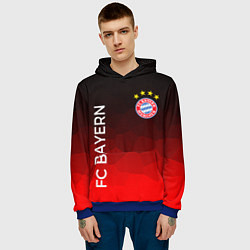 Толстовка-худи мужская ФК БАВАРИЯ BAYERN МЮНХЕН, цвет: 3D-синий — фото 2