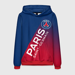 Толстовка-худи мужская ФК ПСЖ PARIS SAINT GERMAIN, цвет: 3D-красный