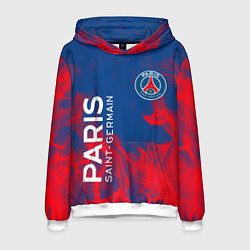 Толстовка-худи мужская ФК ПСЖ PARIS SAINT GERMAIN, цвет: 3D-белый