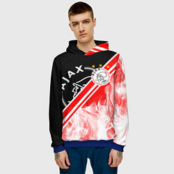 Толстовка-худи мужская FC AJAX AMSTERDAM ФК АЯКС, цвет: 3D-синий — фото 2