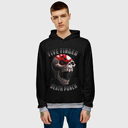 Толстовка-худи мужская Five Finger Death Punch 5FDP, цвет: 3D-меланж — фото 2
