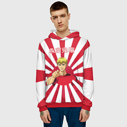 Толстовка-худи мужская Крутой учитель Онидзука, цвет: 3D-красный — фото 2