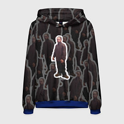 Толстовка-худи мужская Роберт Паттинсон Мем, цвет: 3D-синий