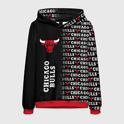 Толстовка-худи мужская CHICAGO BULLS 7, цвет: 3D-красный