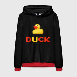 Толстовка-худи мужская DUCK, цвет: 3D-красный