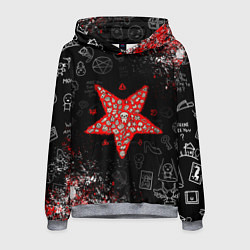 Толстовка-худи мужская The Binding of Isaac ИСААК, цвет: 3D-меланж