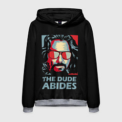 Толстовка-худи мужская The Dude Abides Лебовски, цвет: 3D-меланж