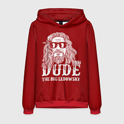 Толстовка-худи мужская Dude the Big Lebowski, цвет: 3D-красный