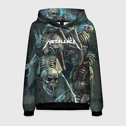 Толстовка-худи мужская Metallica Metal Skull, цвет: 3D-черный