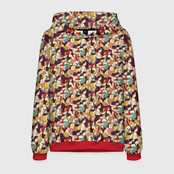 Толстовка-худи мужская Марафон, цвет: 3D-красный