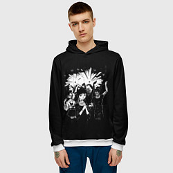 Толстовка-худи мужская 00:01, цвет: 3D-белый — фото 2