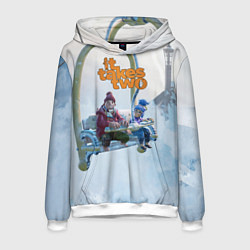 Толстовка-худи мужская It Takes Two Коди и Мэй, цвет: 3D-белый