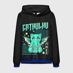 Толстовка-худи мужская CatHulhu, цвет: 3D-синий