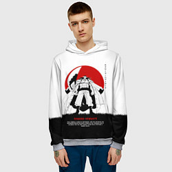 Толстовка-худи мужская Эдвард Ньюгейт One Piece Большой куш, цвет: 3D-меланж — фото 2