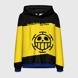 Толстовка-худи мужская Пираты Сердца One Piece, цвет: 3D-синий