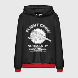 Толстовка-худи мужская Нормандия, цвет: 3D-красный