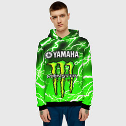 Толстовка-худи мужская YAMAHA X MONSTER SPORT, цвет: 3D-черный — фото 2
