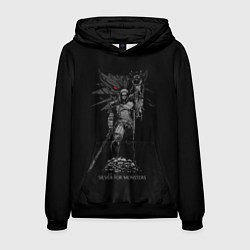 Толстовка-худи мужская Серебряный для монстров, цвет: 3D-черный