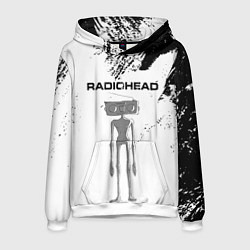 Толстовка-худи мужская Radiohead Радиохед Z, цвет: 3D-белый
