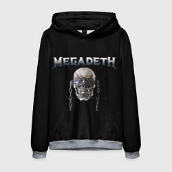 Толстовка-худи мужская Megadeth, цвет: 3D-меланж