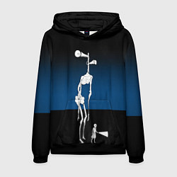 Толстовка-худи мужская Сиреноголовый Хоррор Ребенок, цвет: 3D-черный