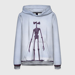 Толстовка-худи мужская Сиреноголовый Скелет Хоррор, цвет: 3D-меланж