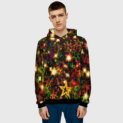 Толстовка-худи мужская Яркий день, цвет: 3D-черный — фото 2
