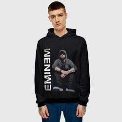 Толстовка-худи мужская EMINEM, цвет: 3D-черный — фото 2