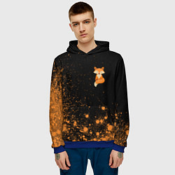 Толстовка-худи мужская Foxy - Paint, цвет: 3D-синий — фото 2