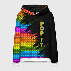 Толстовка-худи мужская ИГРУШКА POP it ПОП-ИТ, цвет: 3D-белый