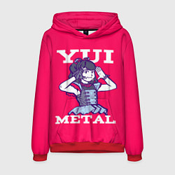 Толстовка-худи мужская Юи Метал, цвет: 3D-красный