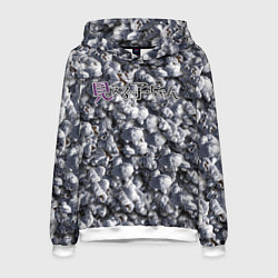 Толстовка-худи мужская Mieruko Chan Logo, цвет: 3D-белый