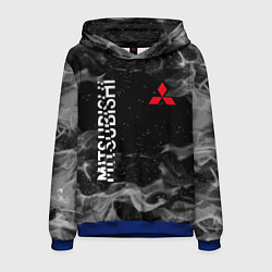 Толстовка-худи мужская MITSUBISHI ОГОНЬ, цвет: 3D-синий