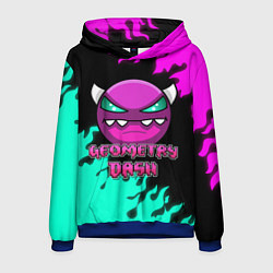 Толстовка-худи мужская Geometry Dash, цвет: 3D-синий