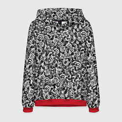 Толстовка-худи мужская Genshin impact elements, цвет: 3D-красный