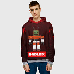 Толстовка-худи мужская ROBLOX РОБЛОКС Z, цвет: 3D-меланж — фото 2