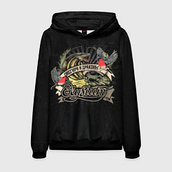 Толстовка-худи мужская СНЕГИРИ И ДРАКОНЫ Elysium, цвет: 3D-черный