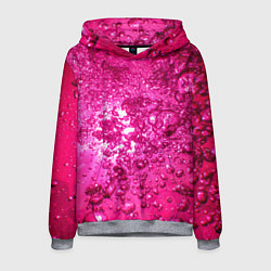 Толстовка-худи мужская Розовые Пузырьки, цвет: 3D-меланж