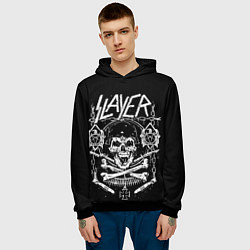 Толстовка-худи мужская Slayer, цвет: 3D-черный — фото 2
