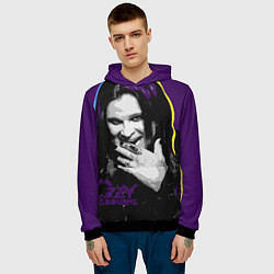 Толстовка-худи мужская Ozzy Osbourne, Оззи Осборн, цвет: 3D-черный — фото 2