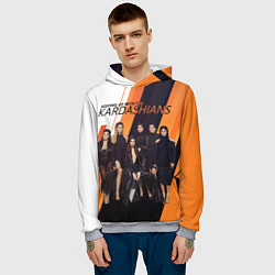 Толстовка-худи мужская Семейство Кардашьян, цвет: 3D-меланж — фото 2