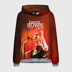 Толстовка-худи мужская Brilliant Live Adventures - David Bowie, цвет: 3D-меланж