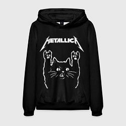 Толстовка-худи мужская METALLICA МЕТАЛЛИКА, цвет: 3D-черный