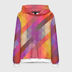 Толстовка-худи мужская Vivid gradient, цвет: 3D-белый