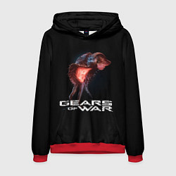 Толстовка-худи мужская GEARS OF WAR ШЕСТЕРЕНКИ Z, цвет: 3D-красный