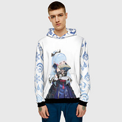 Толстовка-худи мужская КАМИСАТО АЯКА КРИО, цвет: 3D-черный — фото 2