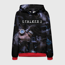 Толстовка-худи мужская S T A L K E R 2 С Т А Л К Е Р 2, цвет: 3D-красный