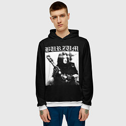 Толстовка-худи мужская BURZUM Бурзум, цвет: 3D-белый — фото 2