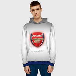 Толстовка-худи мужская F C Arsenal, цвет: 3D-синий — фото 2