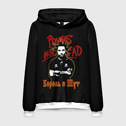 Толстовка-худи мужская Punks Not Dead КиШ, цвет: 3D-белый